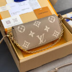 Louis Vuitton Wallet On Chain Ivy M82211 Gray